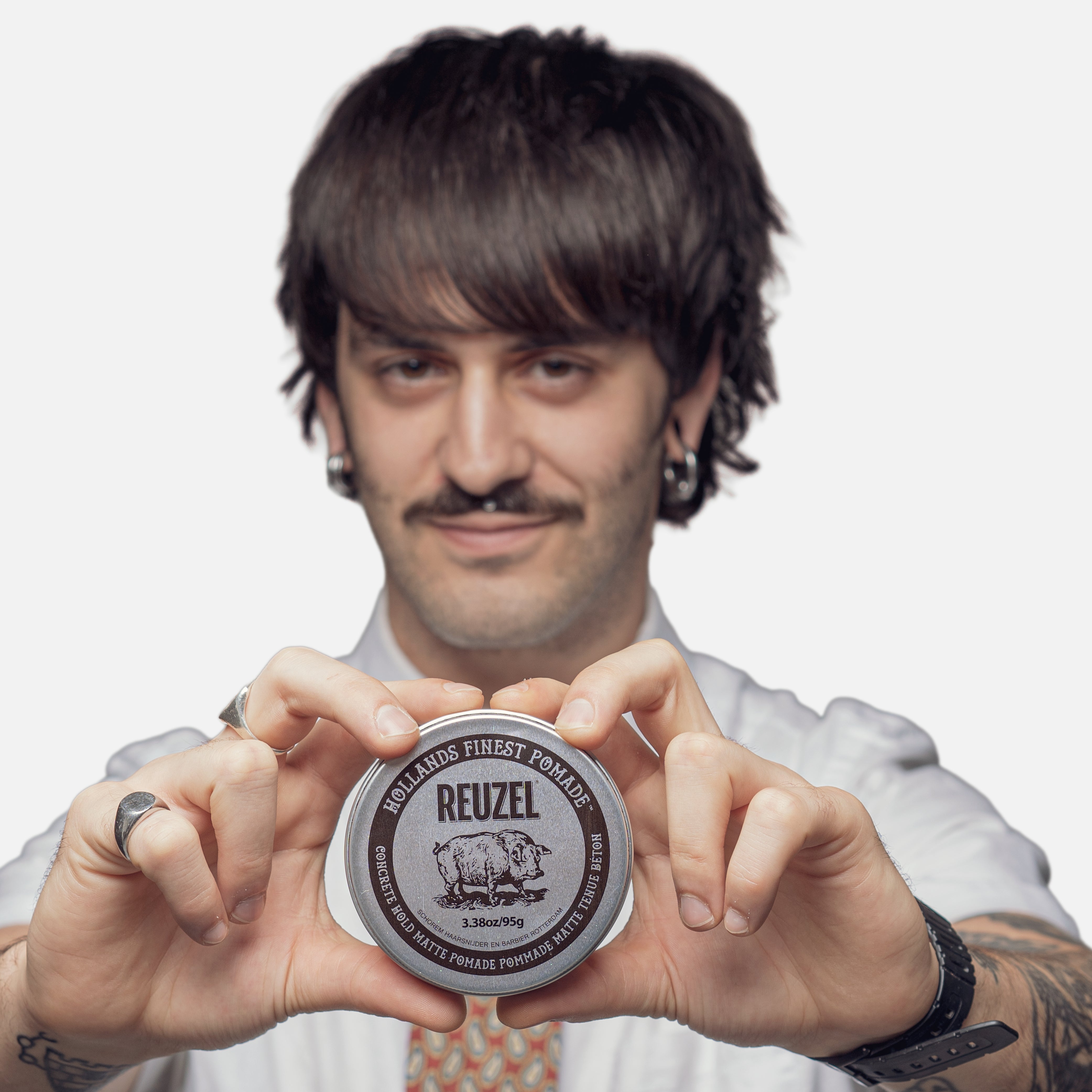 Reuzel Concrete Hold Matte Pomade | Strong Hold, No Shine